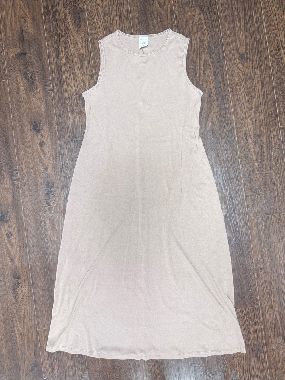 GAPT MATERNITY SLEEVELESS MAXI LONG DRESS khaki love color